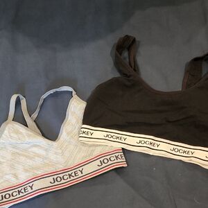 Jockey Black and Gray Bralette Duo